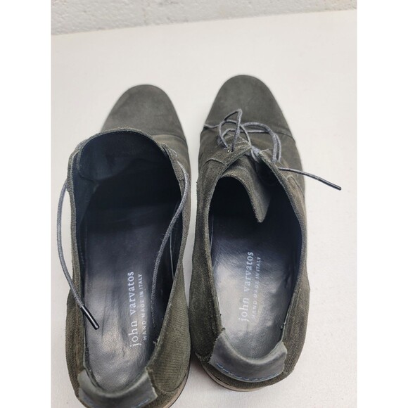 John Varvatos Suede Leather Ago Mezzagoma Oxford Men\'s 10.5 Gray Shoes 7253 main image 6